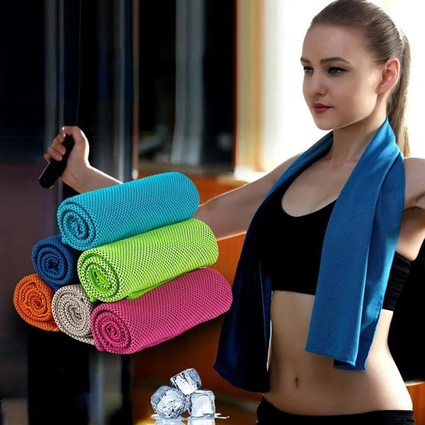 KILINE Keeps Body Temperature Lower Summer Cool Sports Towel Artifact Outdoor Sport Magic Travel Silicone Bag Ice Cooling Towel