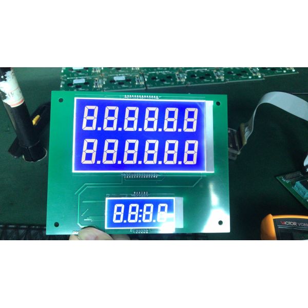 Customized Refueling Screen STN Negative Blue Transmissive With White BlacklightDispenser Refueling Machine LCD Display