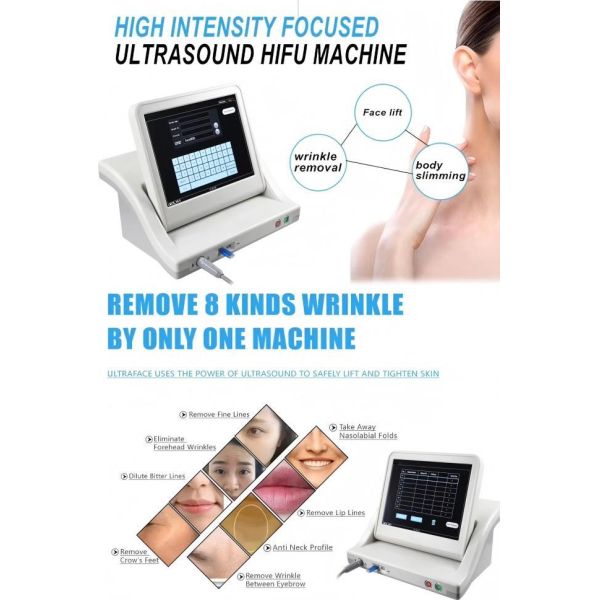 Facial Lifting Smas Ultrasound HIFU Beauty Machine for Wrinkle Removal