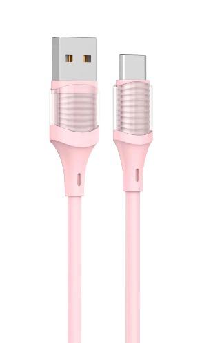 1m Length Green Silicone Data Cable With Transparent Shell And Various Colors
