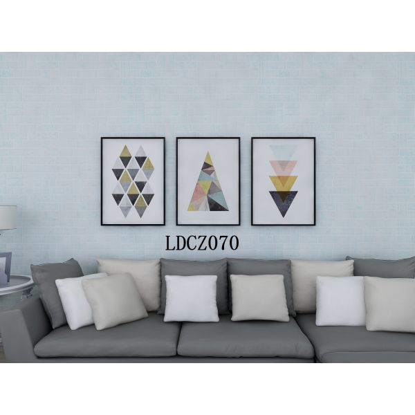 Workshop Retro 3D Grey Brick Wallpaper 0.17mm-0.30mm Thickness