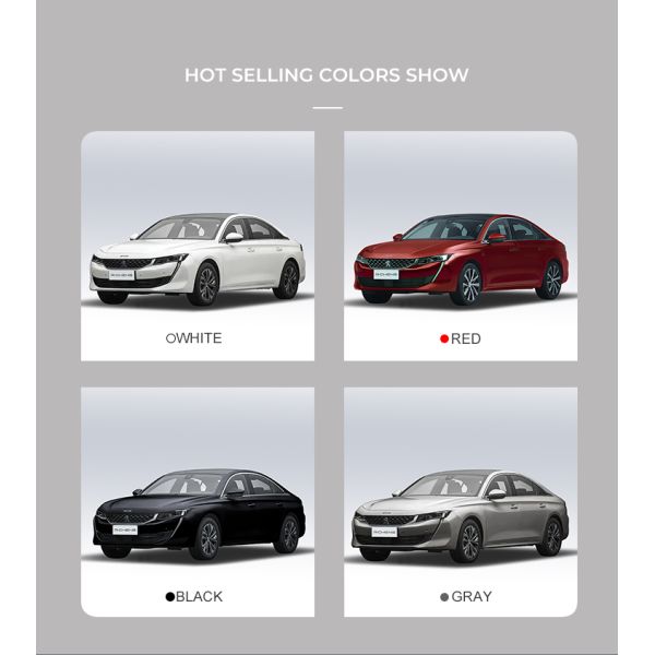 China Dongfeng Peugeot 508L 2022 400THP PureTech Passion Edition Car French Sedan Max Speed 230km/H Gasoline Vehicle