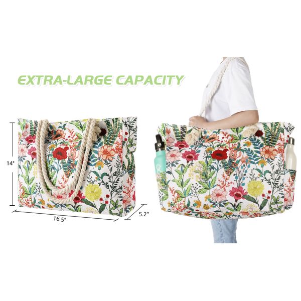 Hot Selling Multifunctional Large Capacity European And American Classic Popular Beach Bag Travel Holiday Gym Essential