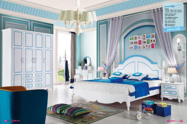 painted teen-agers bed room set furniture,#916