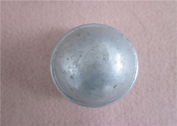 Durable Silver Chain Link Fence Post Caps , 2.7 chain link fence dome cap