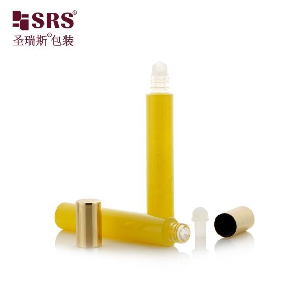 10ml Cylinder Glass Roll On Bottle with Screen Printing for Cosmetic Perfume and Essential Oils - OEM/ODM Available