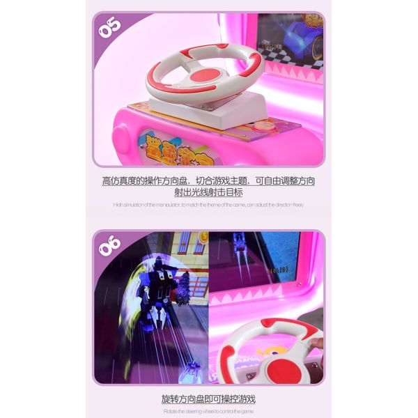 Dreamland Original design children arcade game machine coin operated shark baby kids racing car game machine