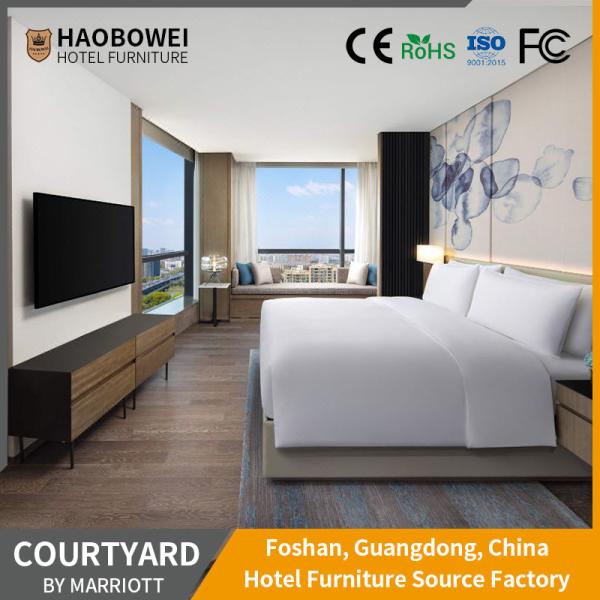 Marriott Modern Luxury Hotel Standard King Size Bedroom Set Headboard Customization