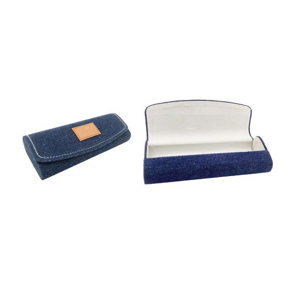 New Arrivals Denim Semi-Hard Optical Glasses Packing Case Jeans Eyewear Case Box