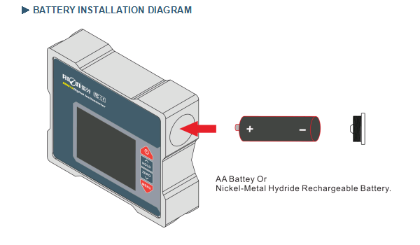 Уклономер электронное 1.5V транспортира цифров искателя угла