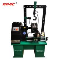 roda 0.55kw automática que endireita o cilindro duplo Rim Processing Machine dos dentes completos do equipamento da máquina