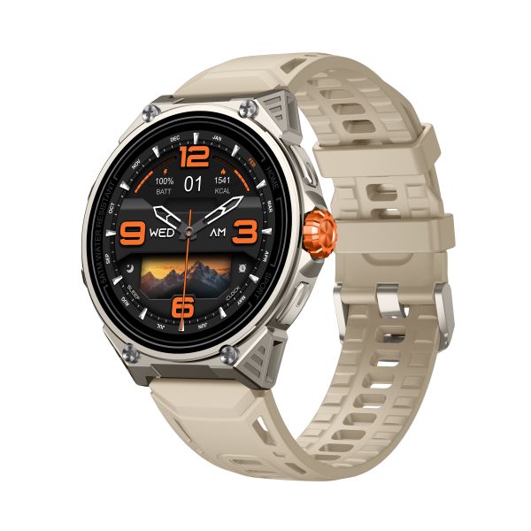  KW348 GPS Sport Smartwatch with AMOLED Display 5ATM Waterproof