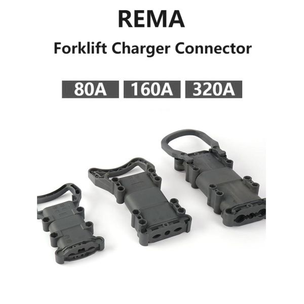 2P 80A 160A 320A 150V Forklift Plug Car Battery Connector , Male Female Forklift Power Connector