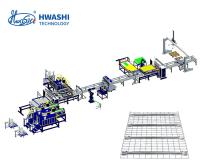 Hwashi améliorez votre processus de production avec la machine automatique de soudage de cage pour les étagères de pont en treillis métalliques