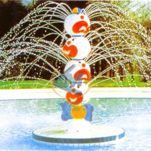 Innovative Design Four Heads Clown Water Children Splash Pad