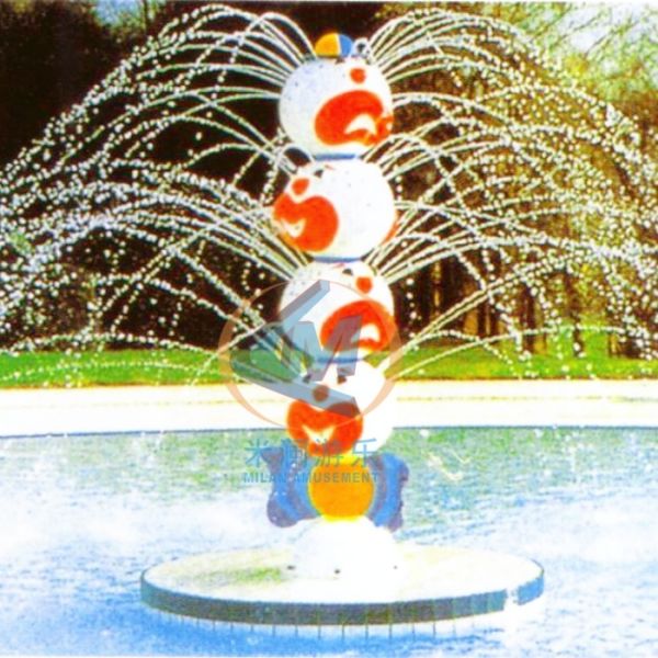 Innovative Design Four Heads Clown Water Children Splash Pad