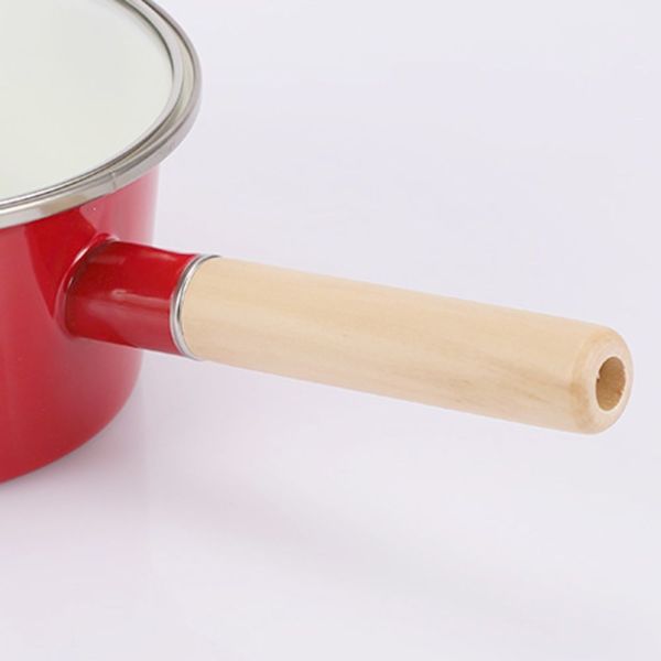 High Temperature Logo Printing Enamel Casserole Pot Mini Cooking Food Soup Pot