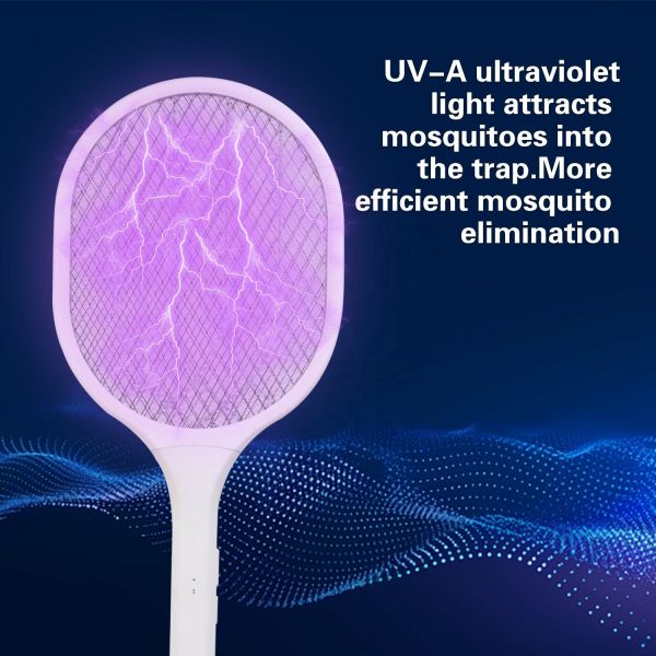 JZ Indoor USB-Powered Electric Fly Swatter For Children Anti-Killing Pest Control Lamp Pest-Free Battery