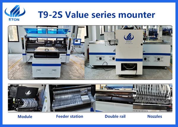 136 Heads/ Feeder/ Stations Automatic SMT Pick Place Machine For LED Flexible Strip Light