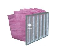 Filtres à air industriels personnalisés à 6 filtres à air avec faible résistance en fibres synthétiques