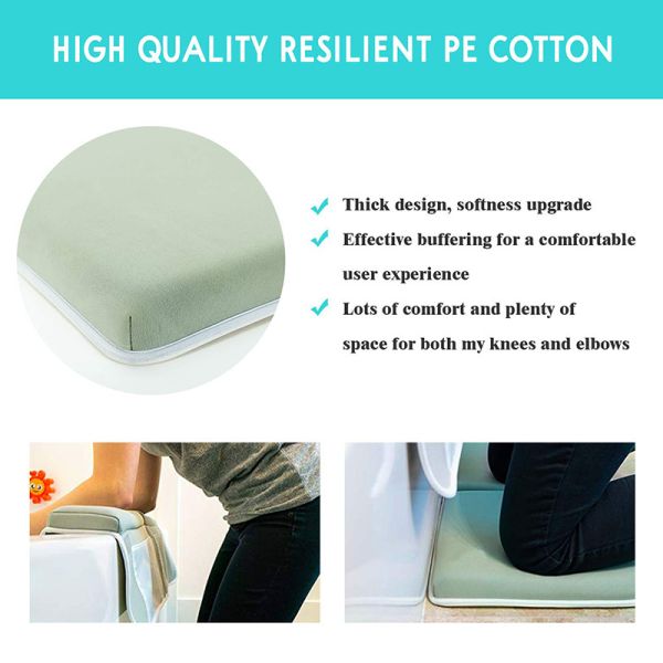 Neoprene Baby Bath Kneeler Elbow Rest Pad Set For Knee / Arm Support Bathtub