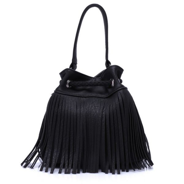 2016 summer new Korean version of Mobile Messenger bag fashion wild tassel bucket Ms. influx of women