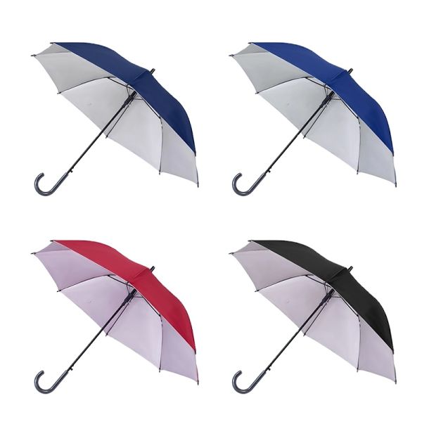Minimalist Design Customized 8k Black Coated Metal Fiberglass Frame Umbrella for BSCI