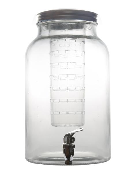 Wholesale Popular Hot Sale 5.5L clear glass beverage juice dispenser with filter