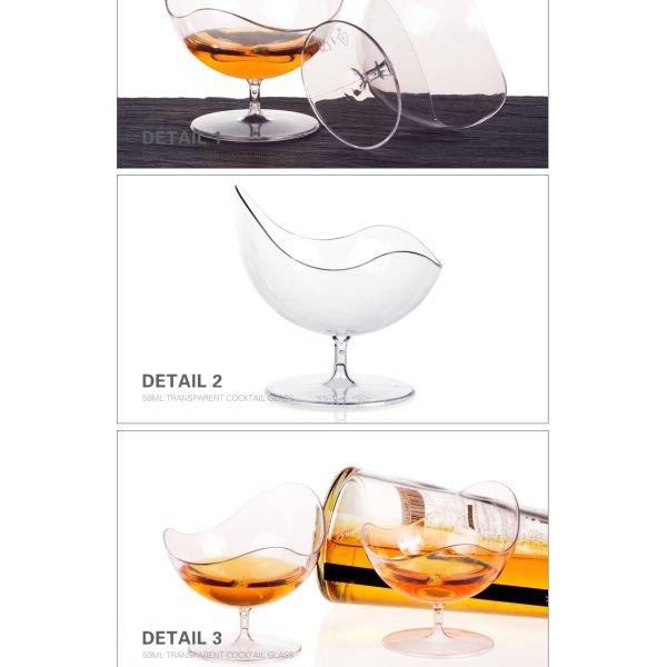 Modern design goblet shape plastic champagne glasses with cheap price