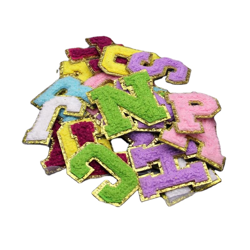 Custom Embroidered Large Patch Designer 3d Embroidery Iron on Chenille Patches for Men's Jackets