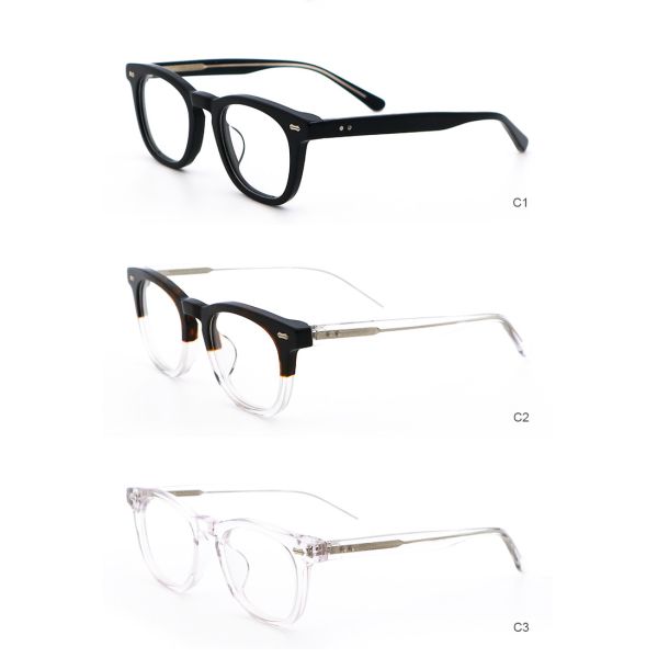Titanium Thin Thick Acetate Glasses Frames MR 98052
