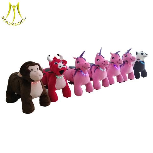 Hansel coin operated animal riding four wheel electric scooter