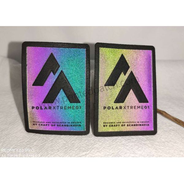 Washable 3M отражательные ярлыки 8 заплат Colorway вытравленных лазером кожаных