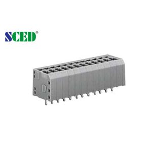 Одиночный тангаж 5.08mm 300V 12A терминального блока весны PCB палубы, 2 Poles - 24 Poles