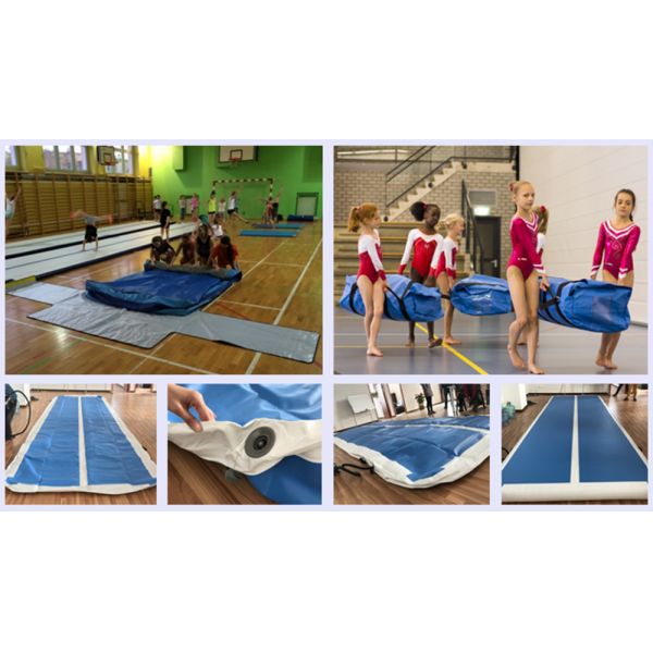 Пола гимнастики фитнеса дома оборудования спортзала следа воздуха пурпура 3м 4м 5м 6м 8м 10м 12м циновка 15м раздувного рушась