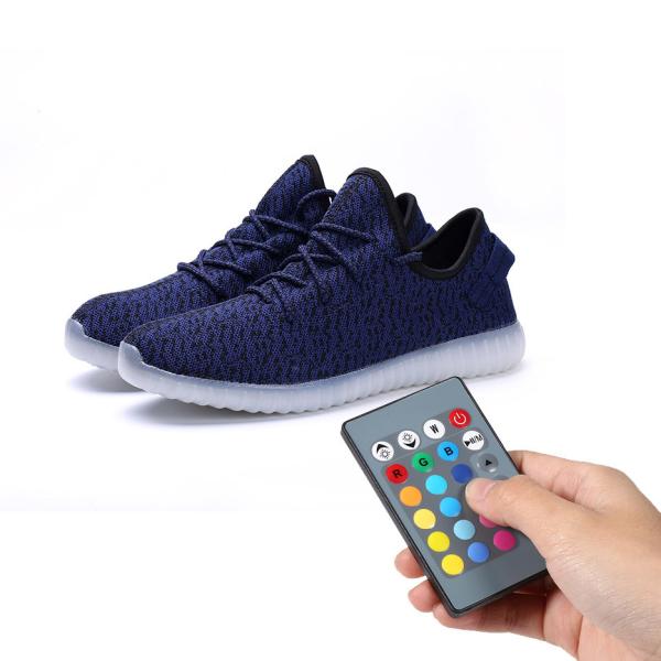 Night Jogging Remote Control LED Shoes Running Light Up Sneakers For Men