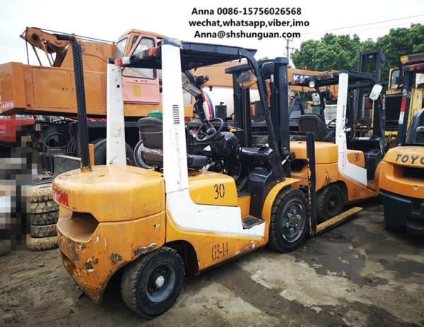 secondhand cheap Used 3 ton forklift TCM FD30 diesel forklift