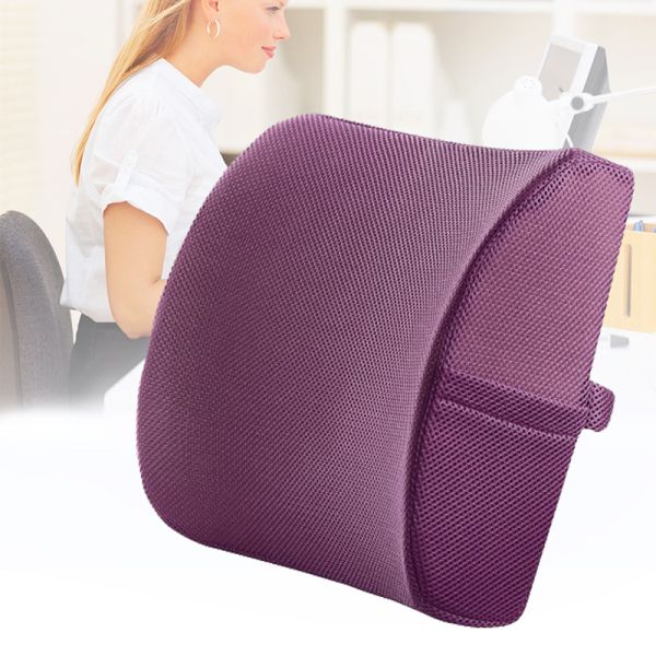 Comfortable Memory Foam Gel Lumbar Cushion for Office Chair Slow Rebound Back Support