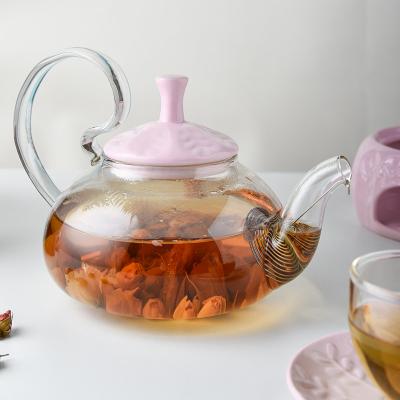 Cerâmica tipo de bebida Chá e chá de chá para um copo de chá de vidro em porcelana