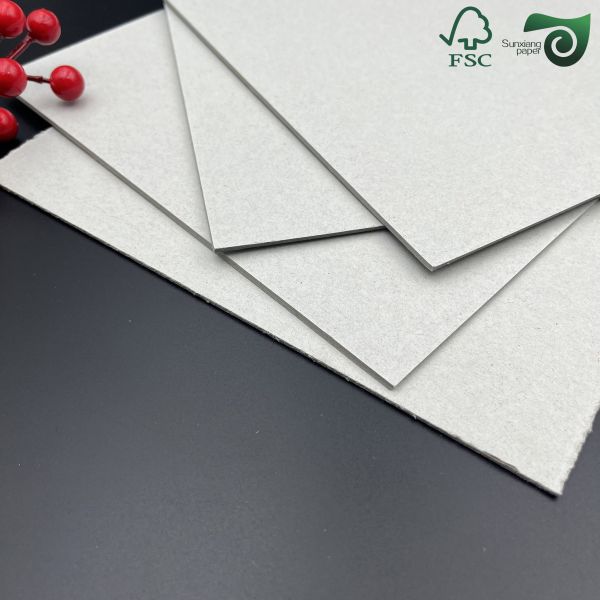FSC Certified 3mm 4mm Grey Book Binding Board For Calendar Stands 575mm 770mm High Stiffness