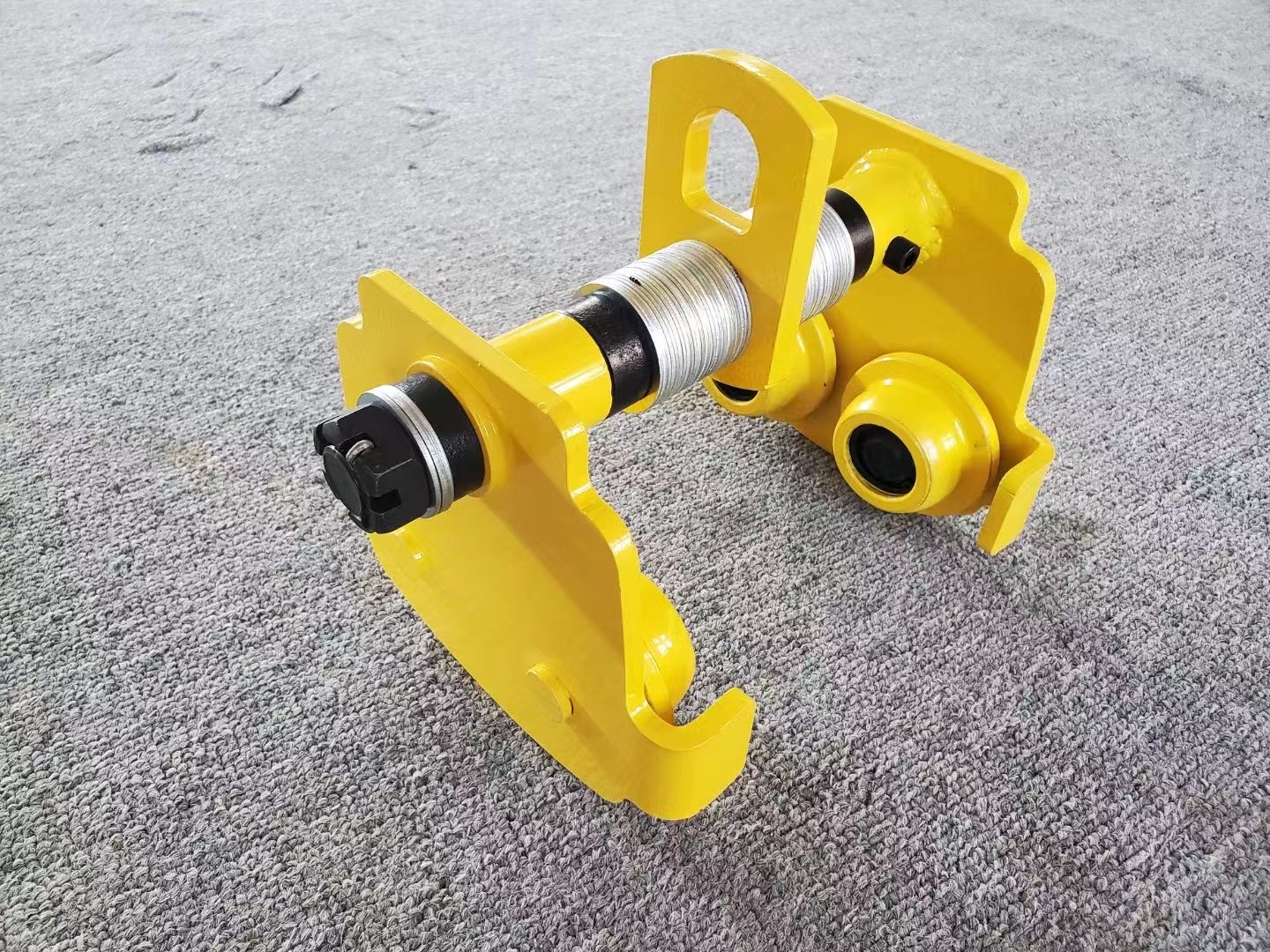 Anti Collision Manual Push Trolley I Beam Chain Block Trolley For Easy Lifting