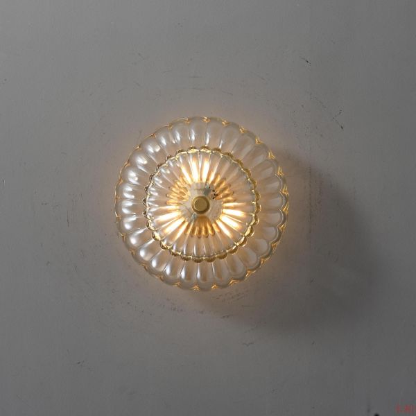 Lámpara de techo de latón simple y moderno Proyecto americano Colgante decorativo para el pasillo del dormitorio del hotel Colgante Lustrero de techo