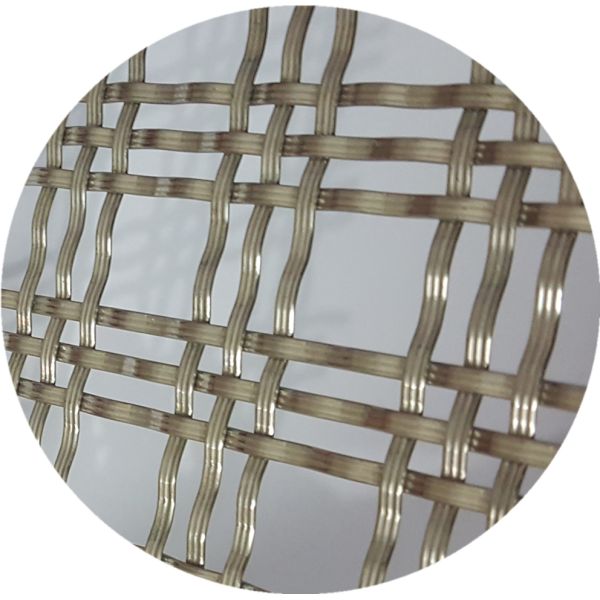 Furniture Cabinetry Designs Architectural Metal Mesh Weaved With 1.2x3.5mm Wire