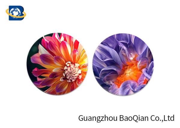As pousas-copos Lenticular home da decoração 3D colocam o teste padrão de flor bonito de Placemat