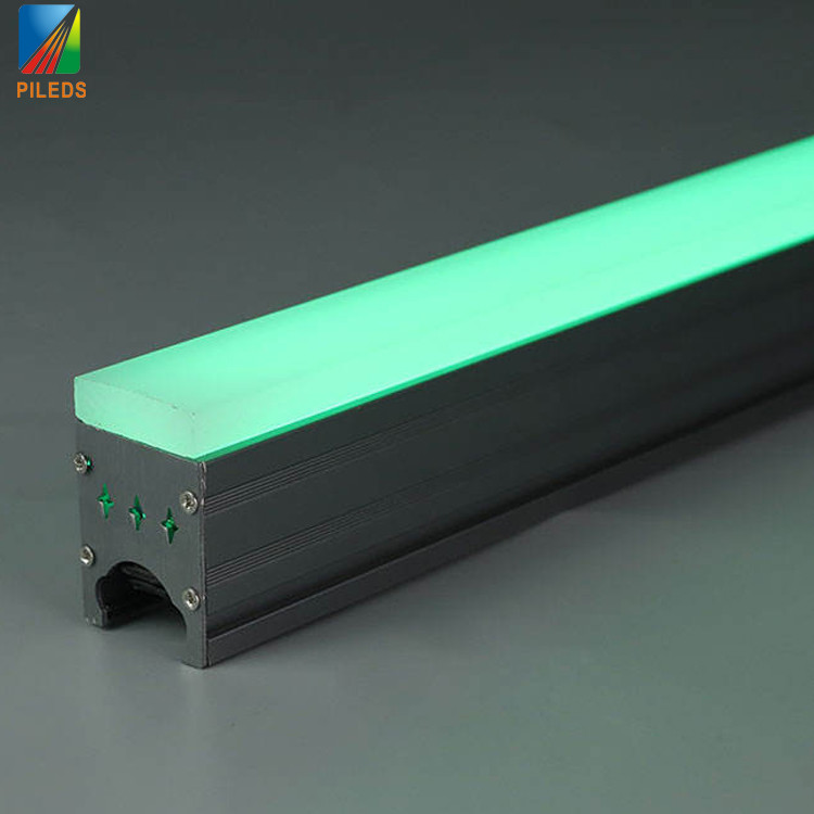 IP67 RGB T Линейные светодиодные пиксельные лампы труб DMX512 Светильники для наружного ландшафта Строительство Сцена Танцевальный пол Фасадный свет