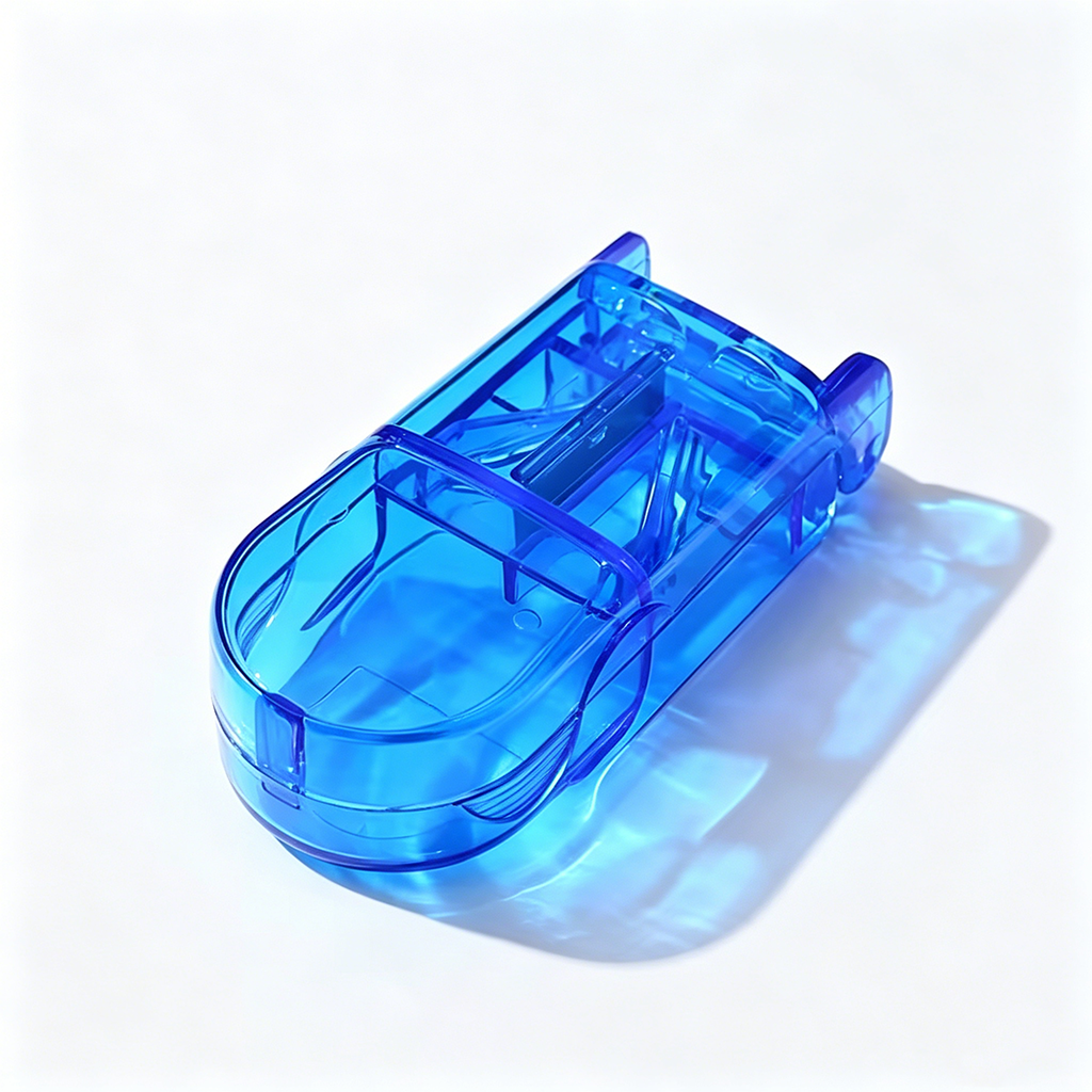 Pocket Tablet Splitter Clear View Pill Cutter Case Smart V Holder Medicine