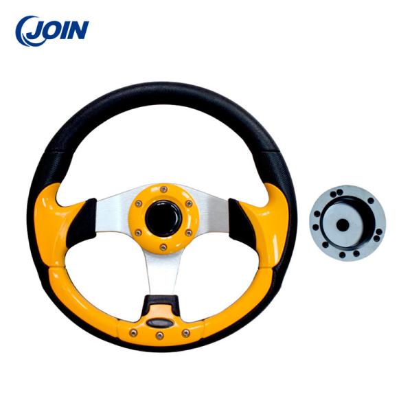 Custom Sports Golf Cart Steering Wheel Golf Buggies 12.5 Inch Matte