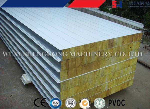 Rock Glass Wool Foam Roof Sandwich Panel Roll Forming Machine