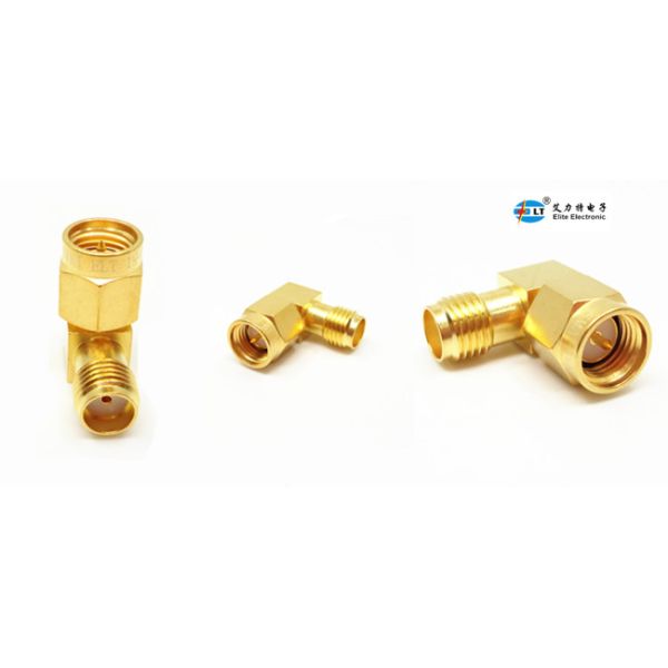 прямоугольное золото 50Ω покрыло женщину SMA RF к конвертеру переходника RF мужчины
