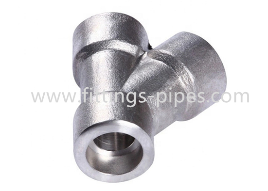 9000lb Forged Steel Pipe Fittings Tee Y Type ANSI B16.11 Standard